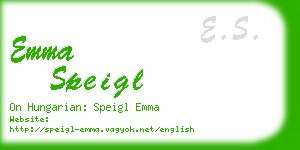 emma speigl business card